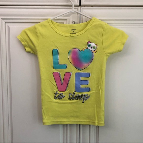 EUC Carter’s girl’s pajama t-shirt - Picture 1 of 7